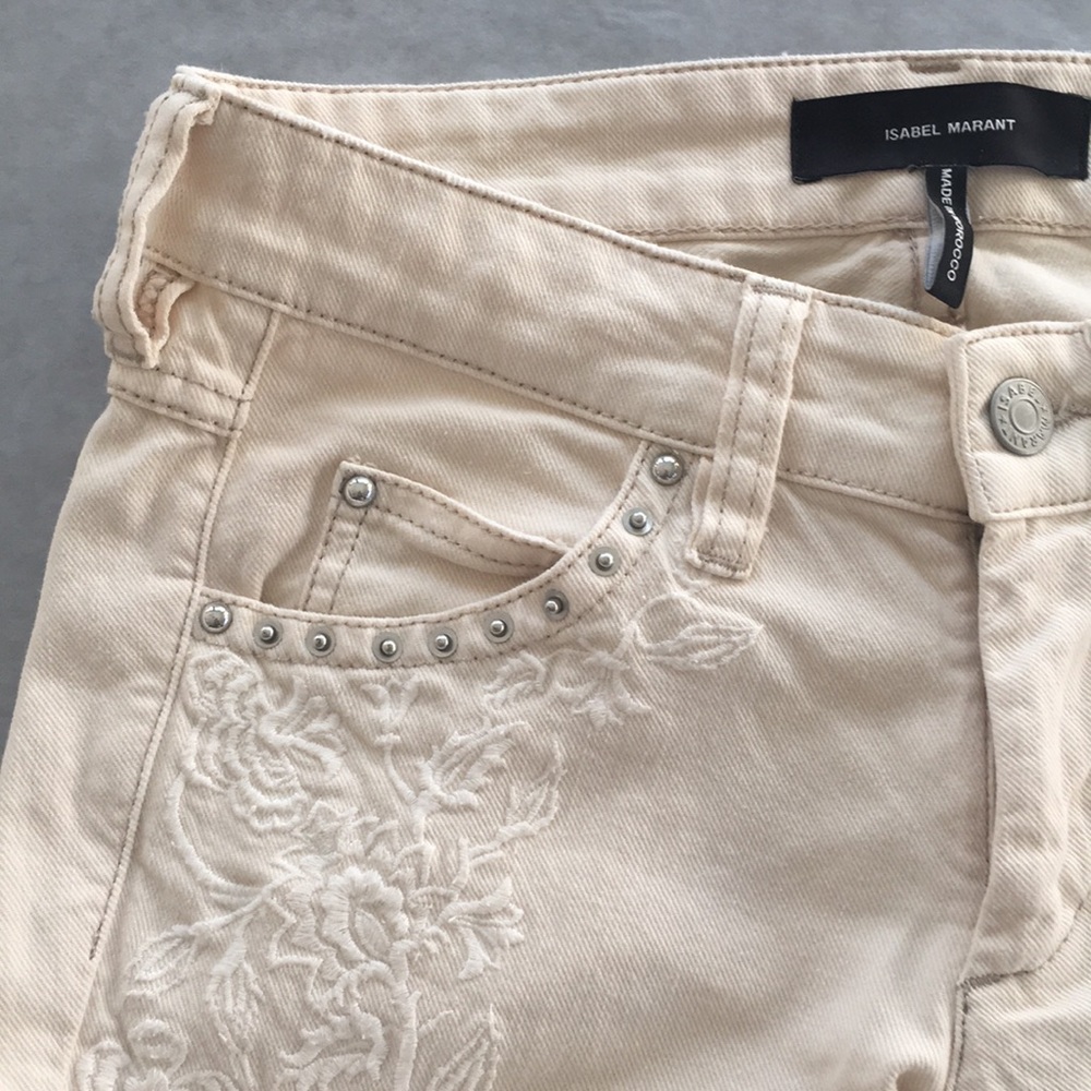 Isabel Marant size 36 embroidered skinny jeans
